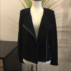 Black Sparkle Detail Jacket
